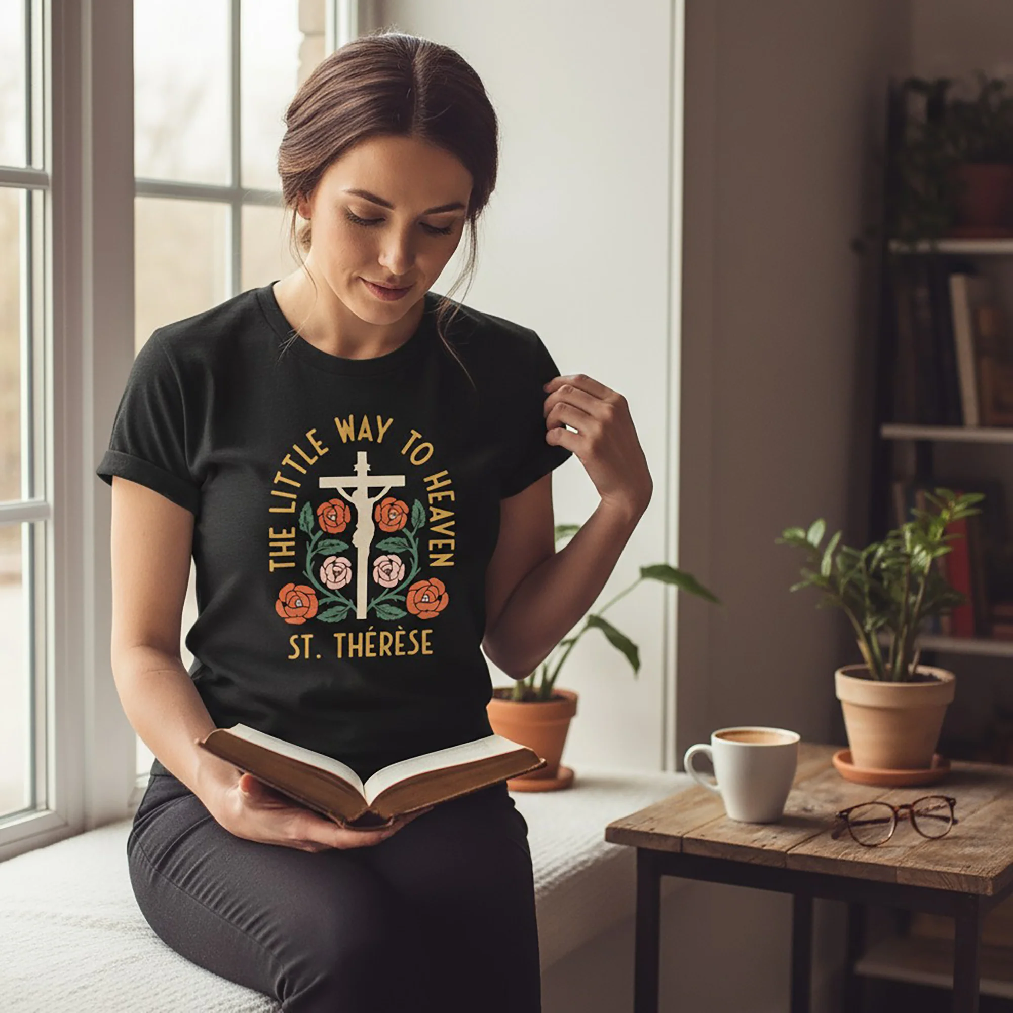 St. Therese Little Way to Heaven T-Shirt - Image 3