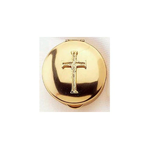 Stamped Pyx with Gold Latin Cross - Image 3