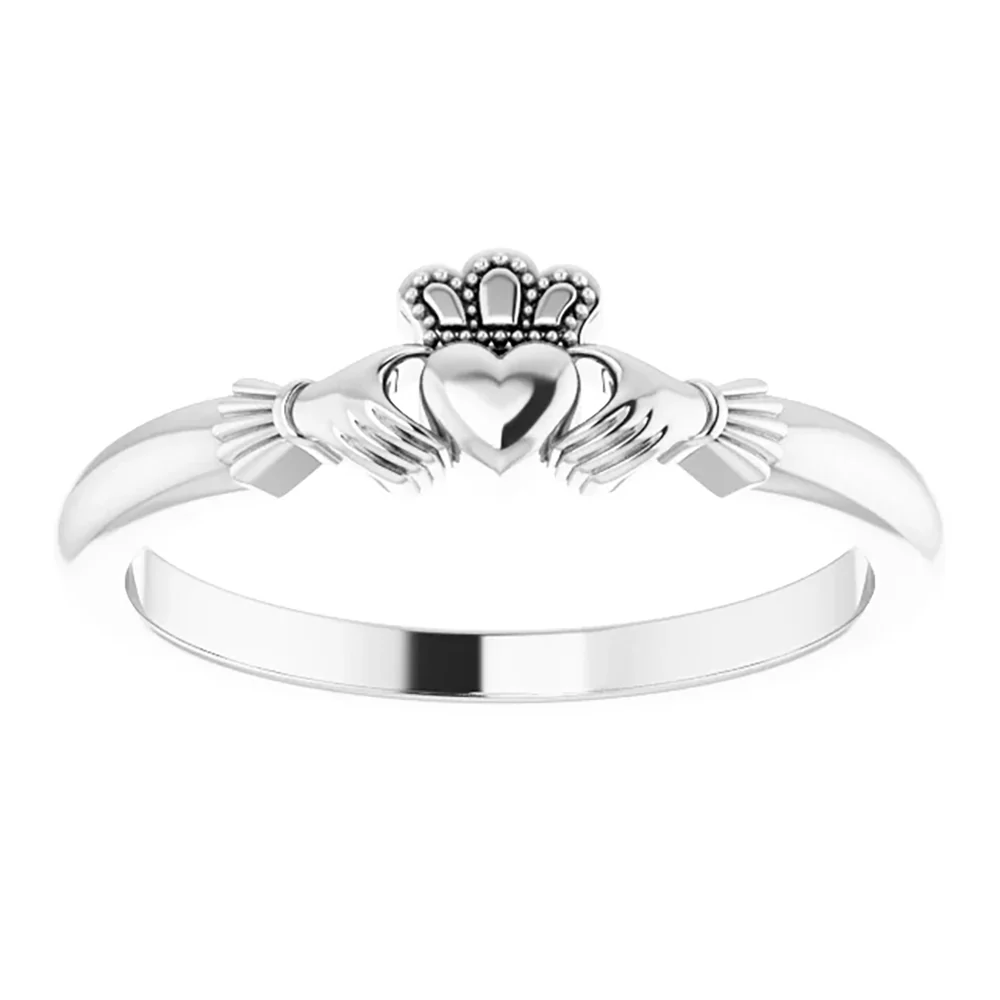 Sterling Silver Claddagh Ring - Multiple Sizes - Image 2
