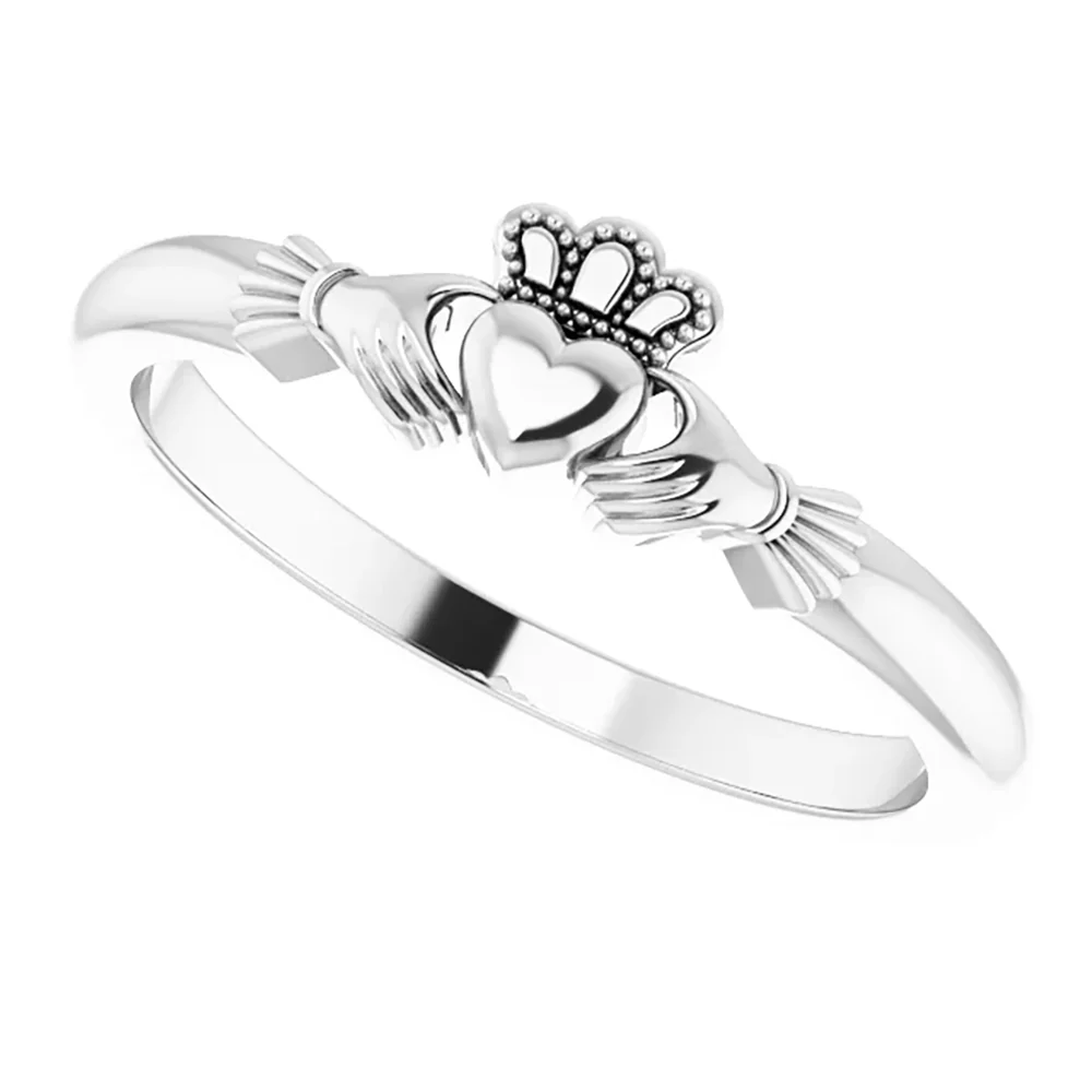 Sterling Silver Claddagh Ring - Multiple Sizes - Image 3
