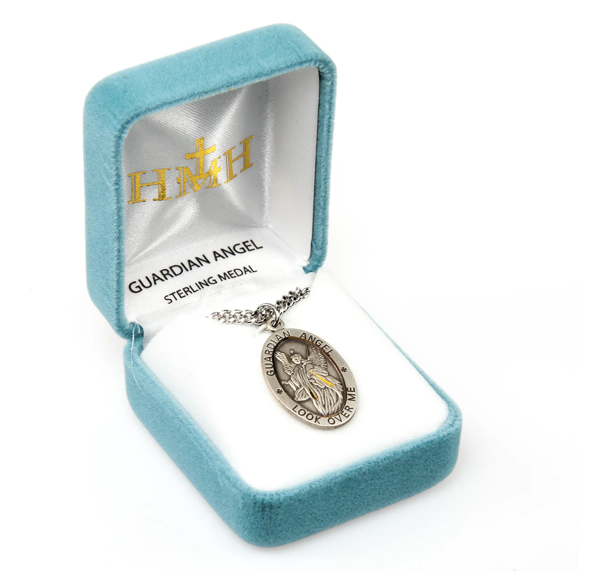 Sterling Silver Guardian Angel Medal - Image 4