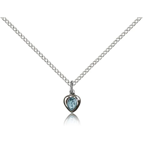 Sterling Silver Miraculous Pendant - 2511274