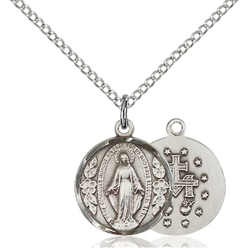 Sterling Silver Miraculous Pendant - 2511284