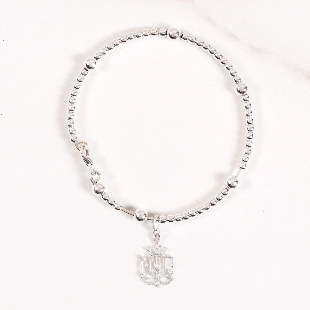 Sterling Silver Notre Dame Rosary Bracelet - Image 2
