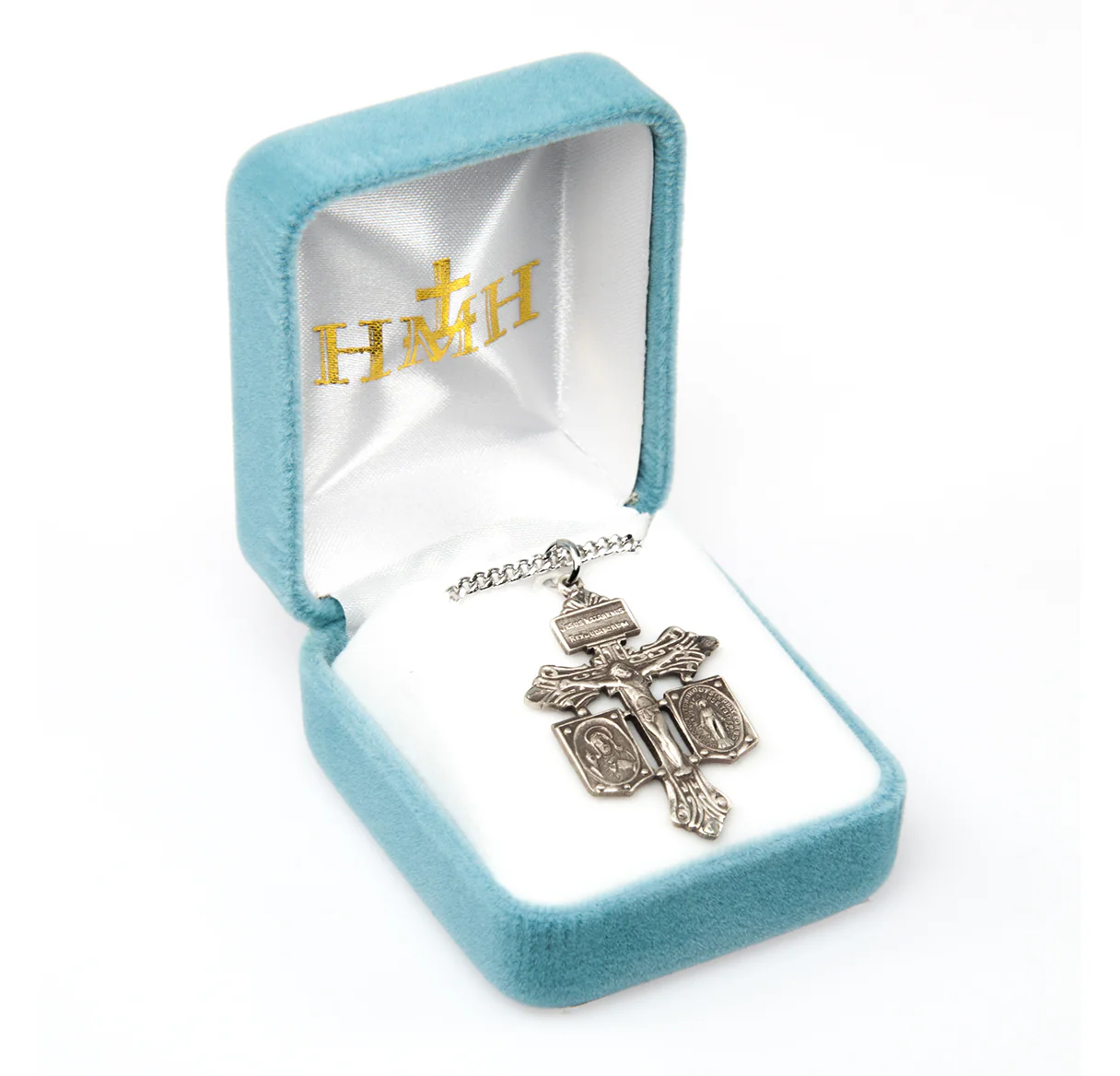 Sterling Silver Pardon Crucifix 3-Way Necklace - Image 3