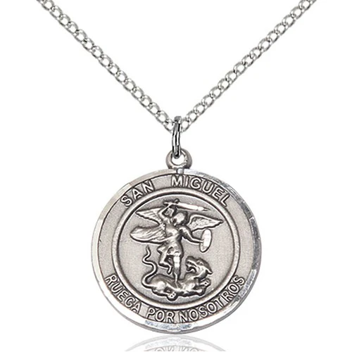 Sterling Silver San Miguel Arcangel Pendant - 2508962
