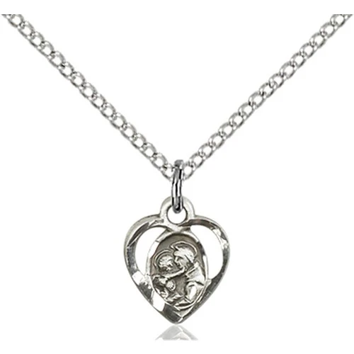 Sterling Silver St. Anthony of Padua Pendant - 2508736