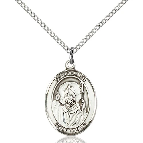 Sterling Silver St. David of Wales Pendant