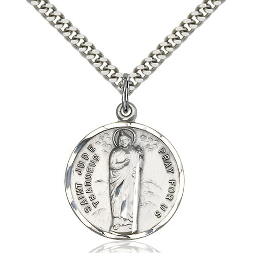 Sterling Silver St. Jude Pendant - 2508292
