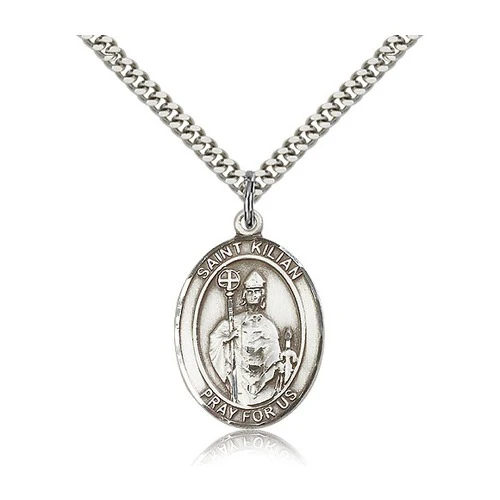 Sterling Silver St. Kilian Pendant w/ chain