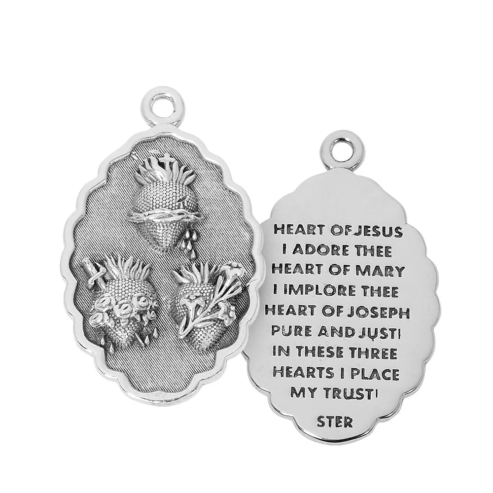Sterling Silver Three Hearts Necklace - 20"