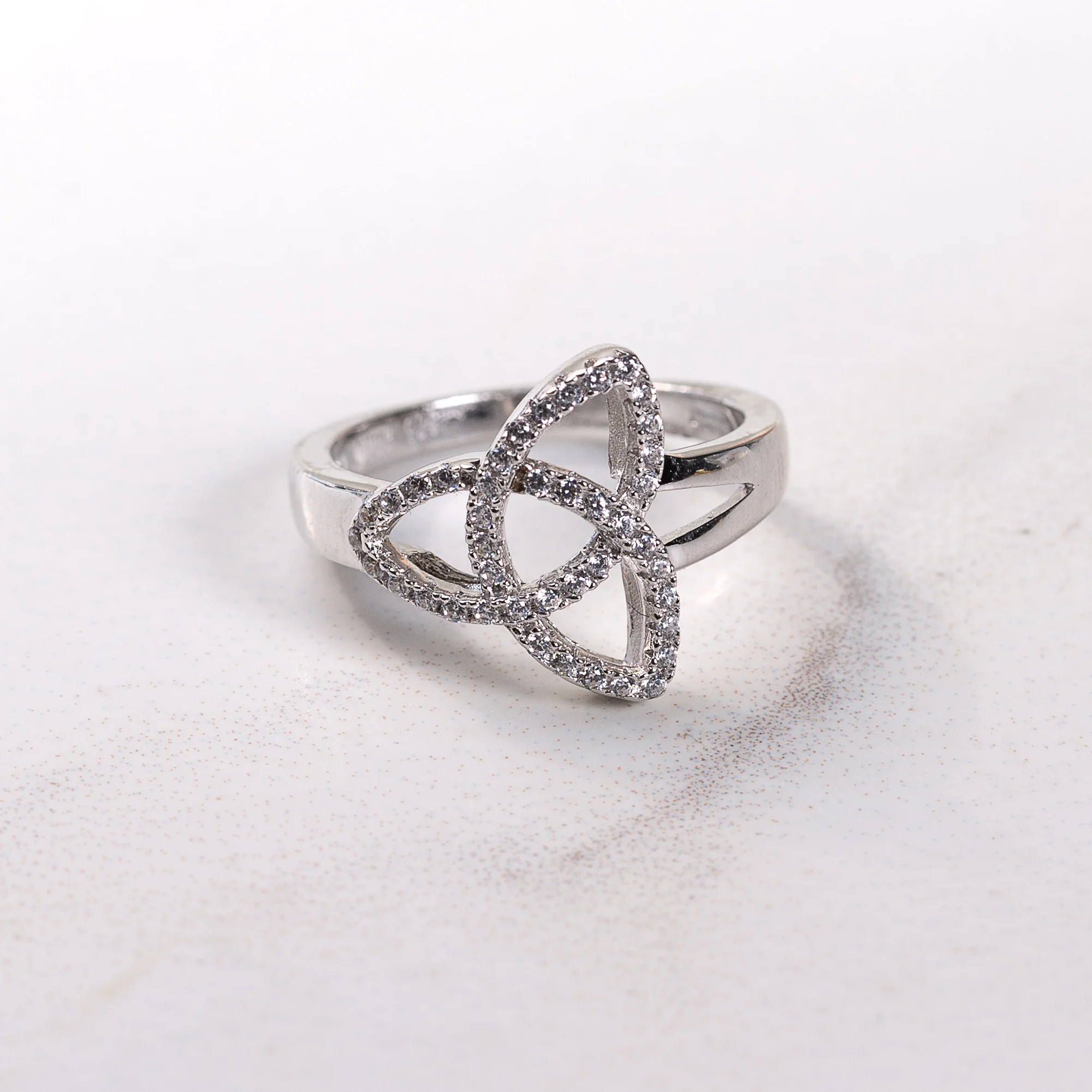 Sterling Silver Trinity Knot Ring - Image 2