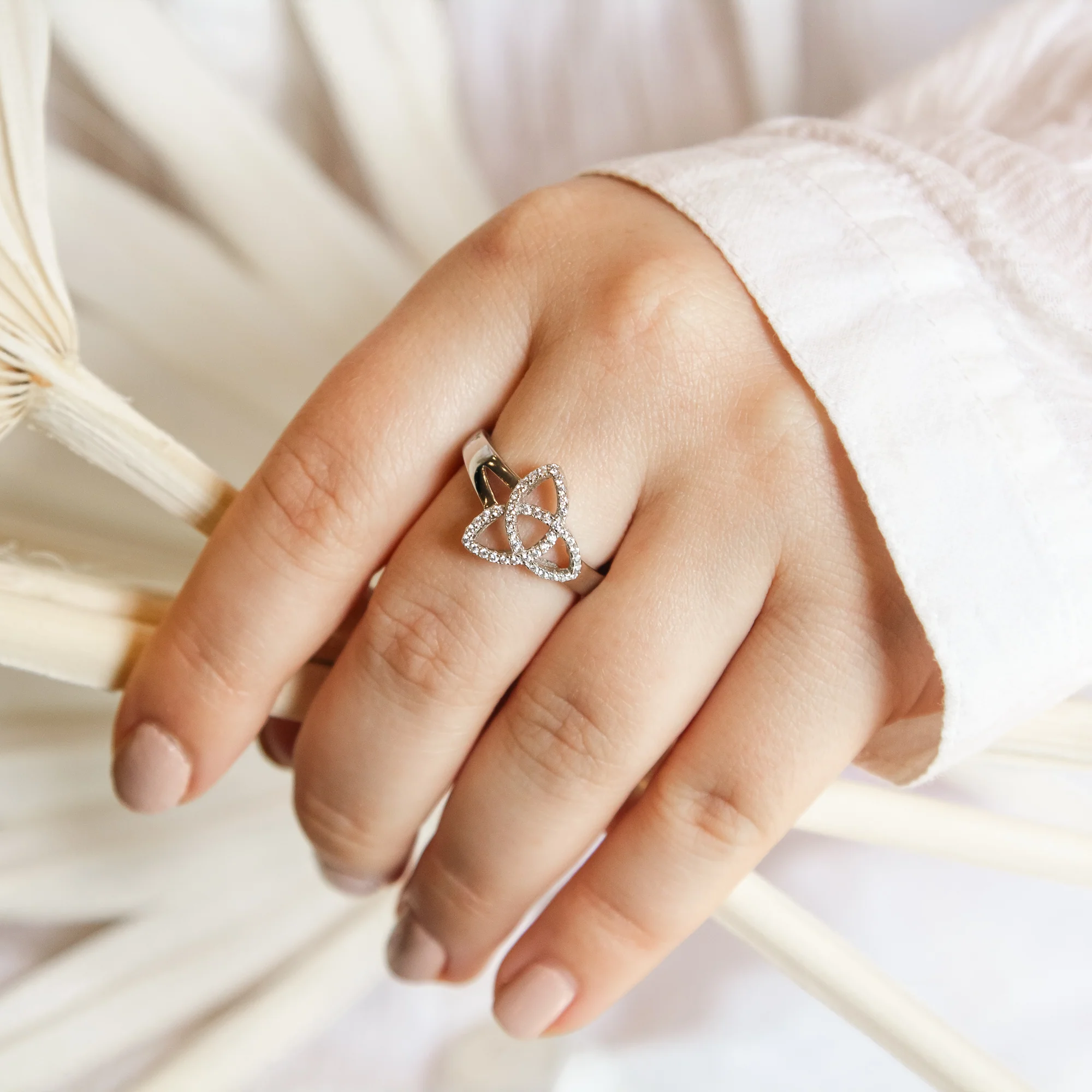 Sterling Silver Trinity Knot Ring - Image 6