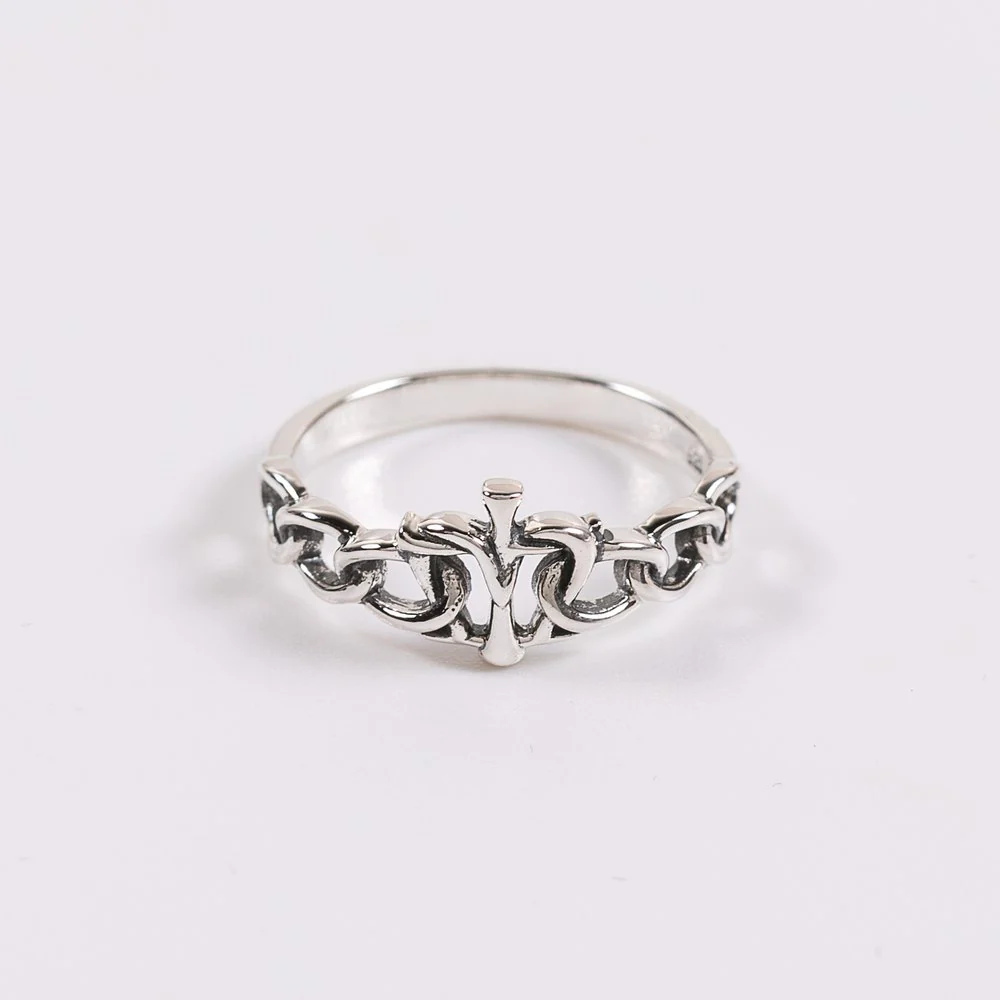 Sterling Silver Women's True Devotion Marian Consecration Ring