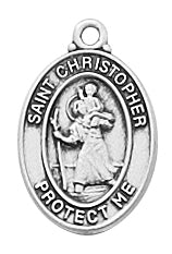 Sterling St. Christopher Baby Pendant