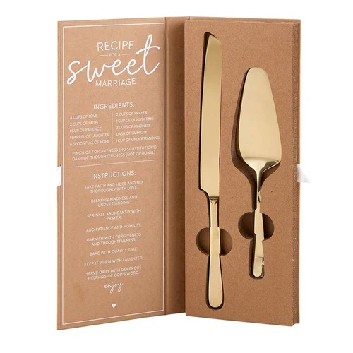 Sweet Marriage Wedding Cake Serving Set
