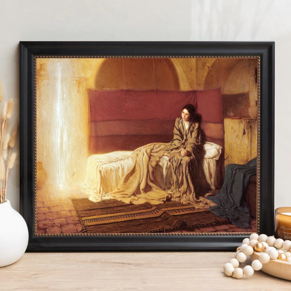 Tanner Annunciation Framed Canvas - Sacred Signature Collection - Image 12