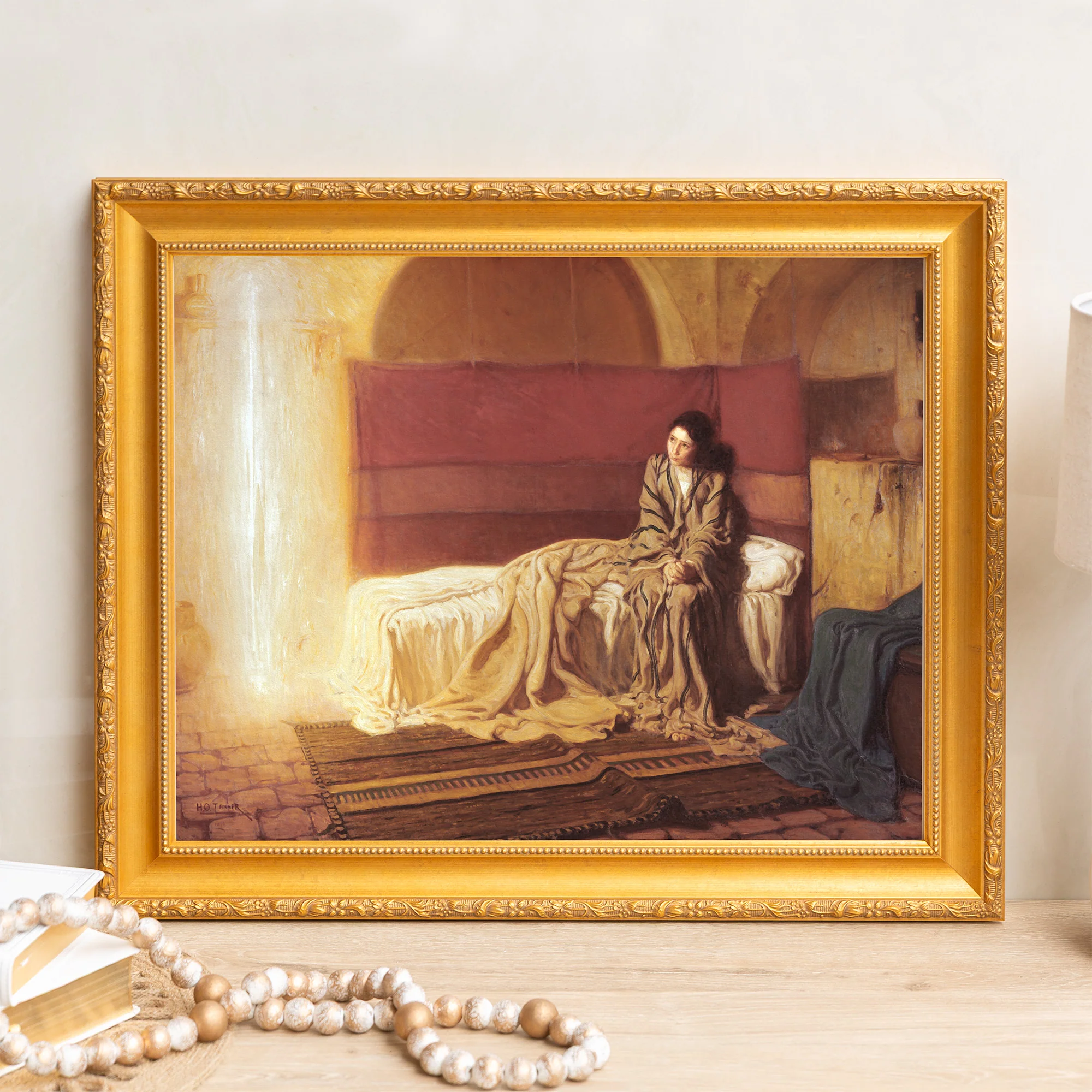 Tanner Annunciation Framed Canvas - Sacred Signature Collection - Image 6
