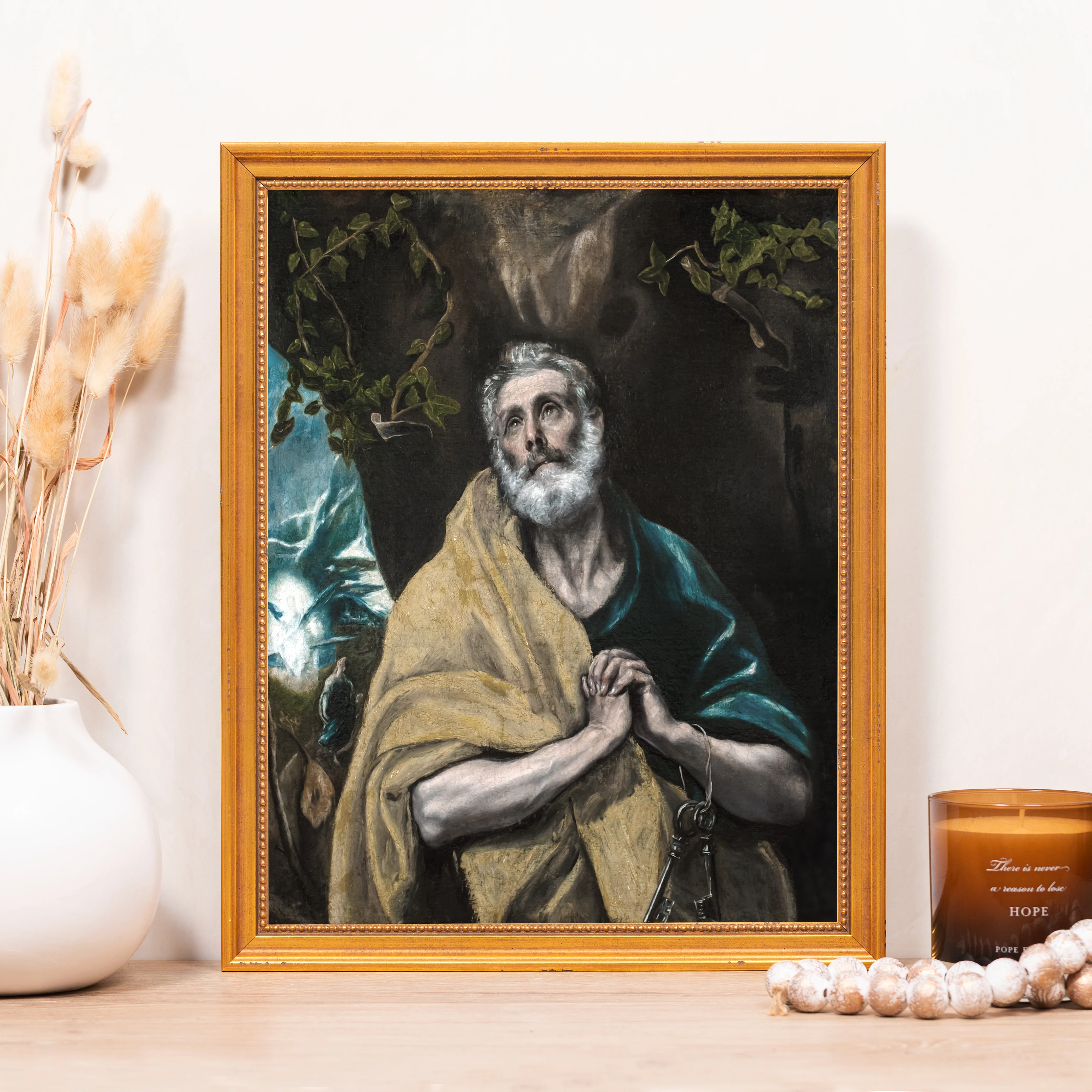 Tears of St Peter Framed Canvas - Sacred Classics Collection - Image 5