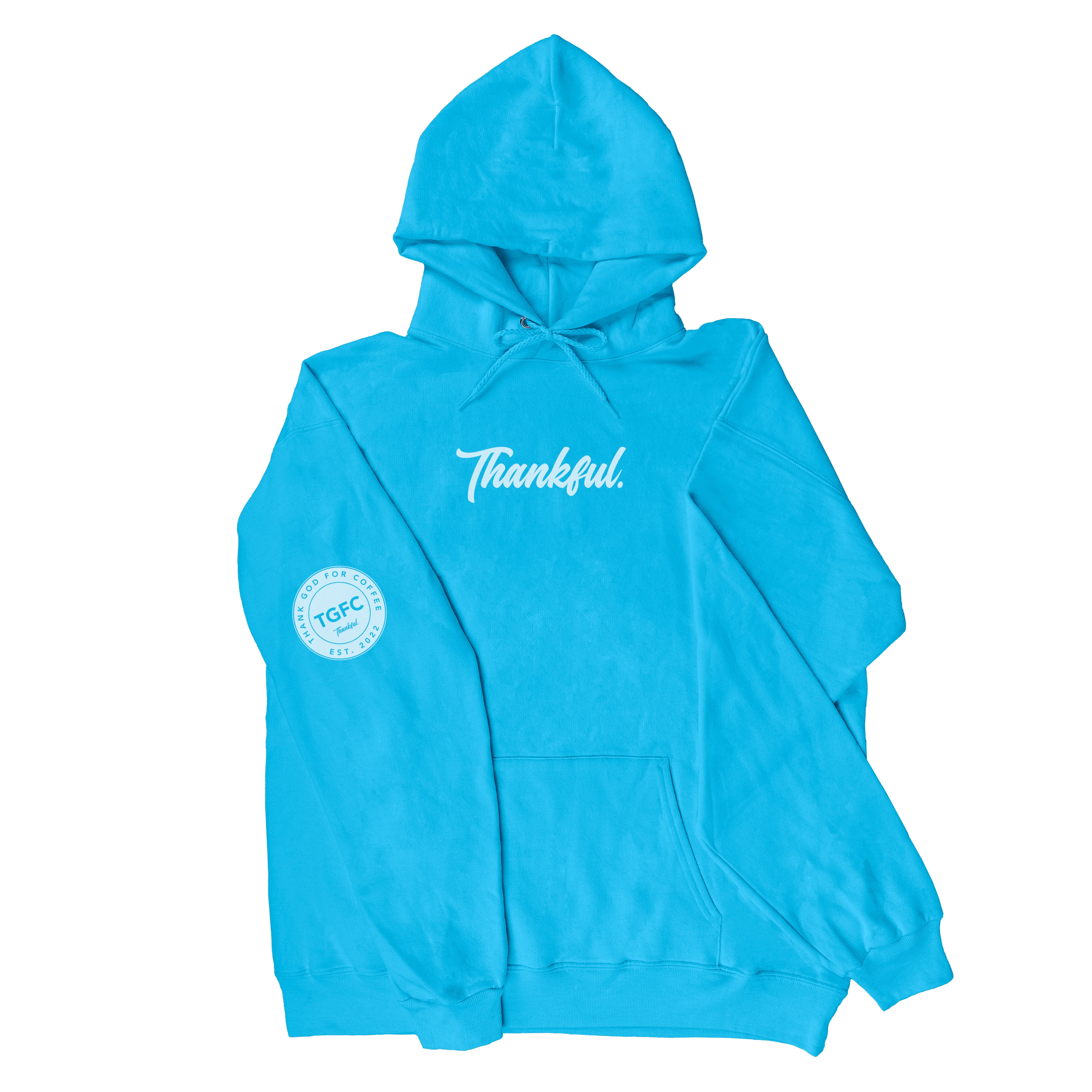 Thank God For Coffee Thankful Hooded Sweatshirt - Image 6