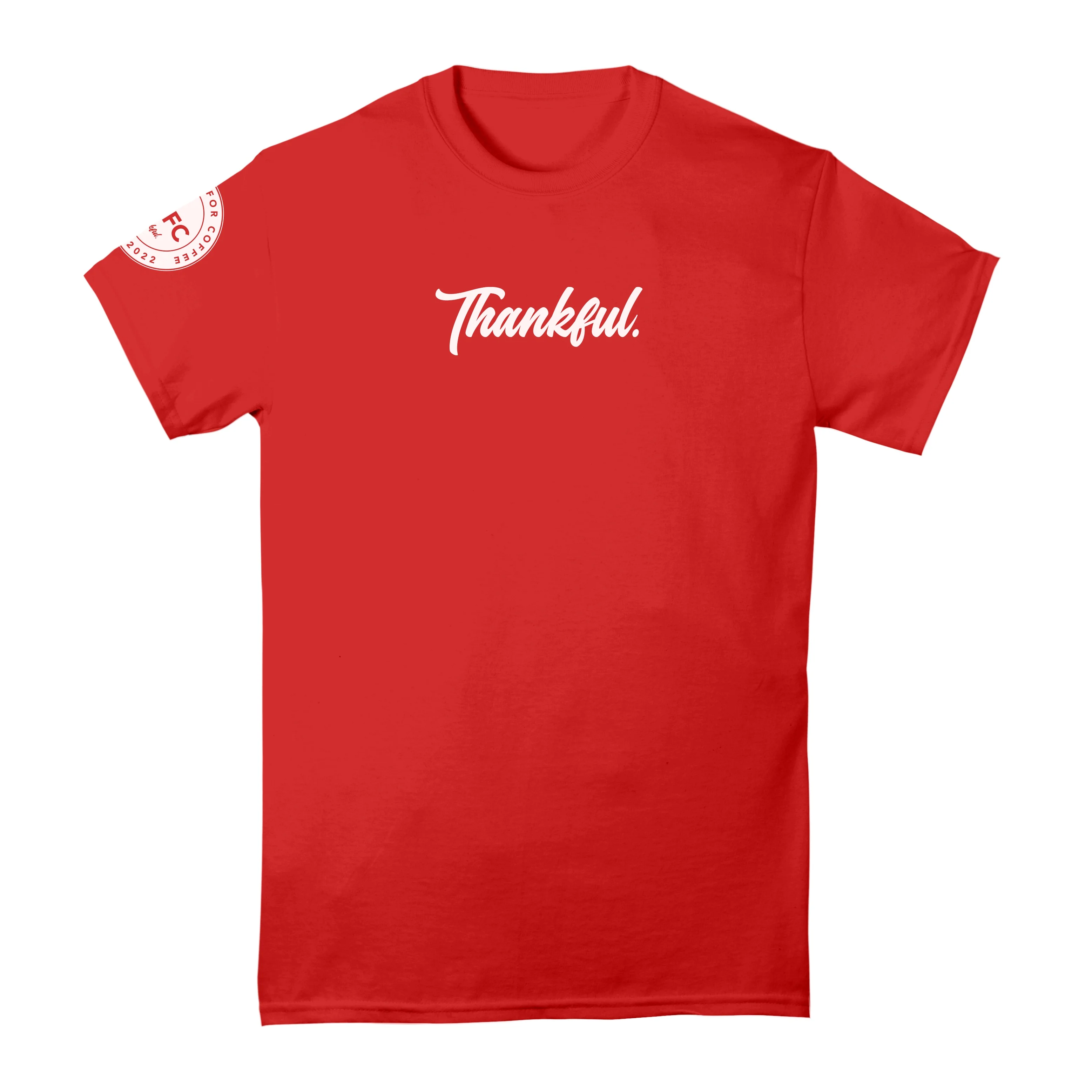 Thank God For Coffee Thankful Short Sleeve T-Shirt - Image 3