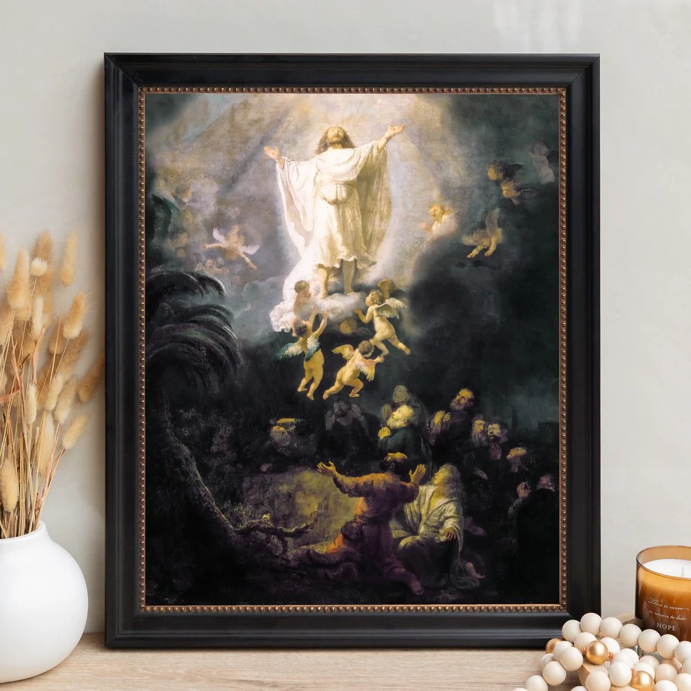 The Ascension of Christ Framed Canvas - Sacred Signature Collection - Image 12