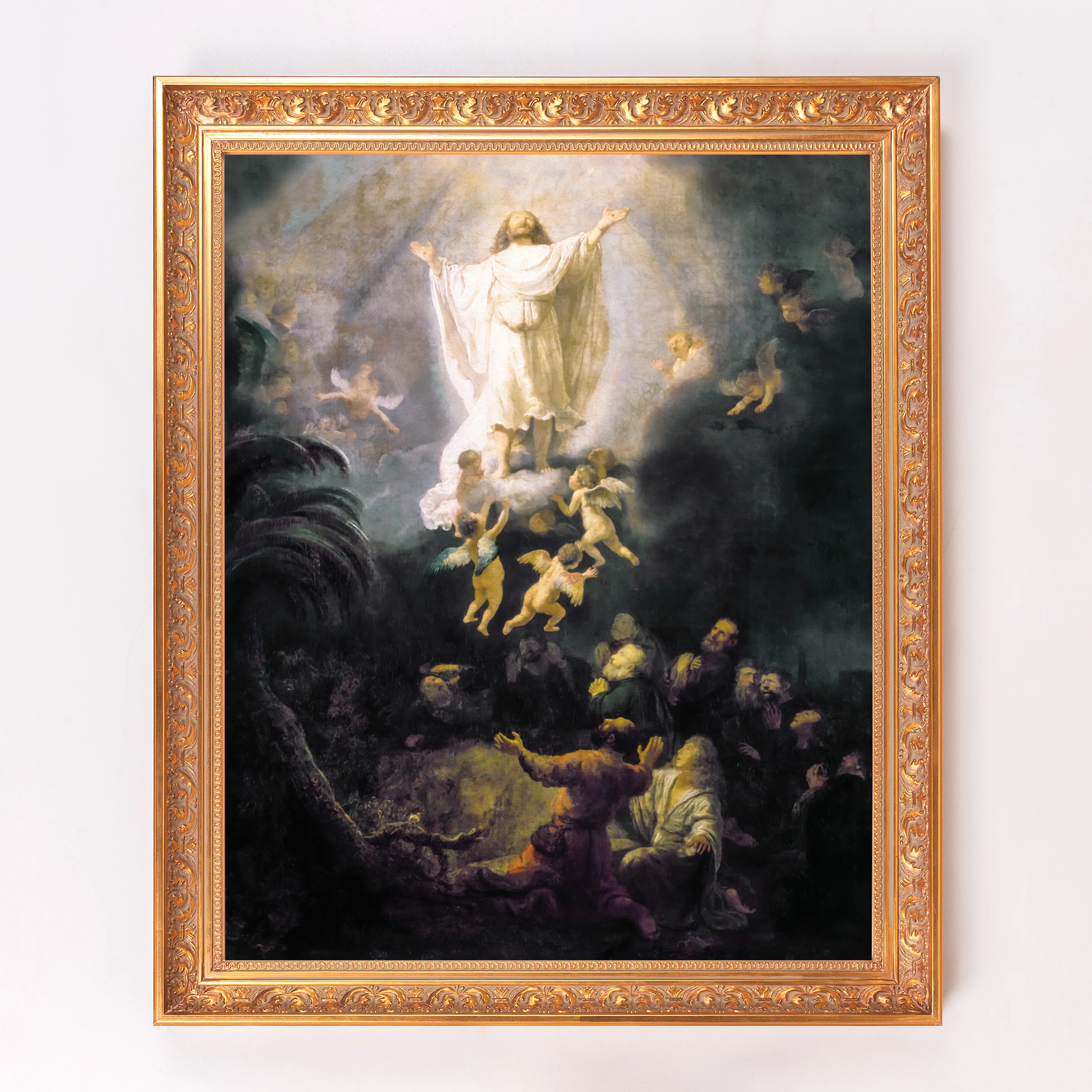 The Ascension of Christ Framed Canvas - Sacred Signature Collection - Image 2