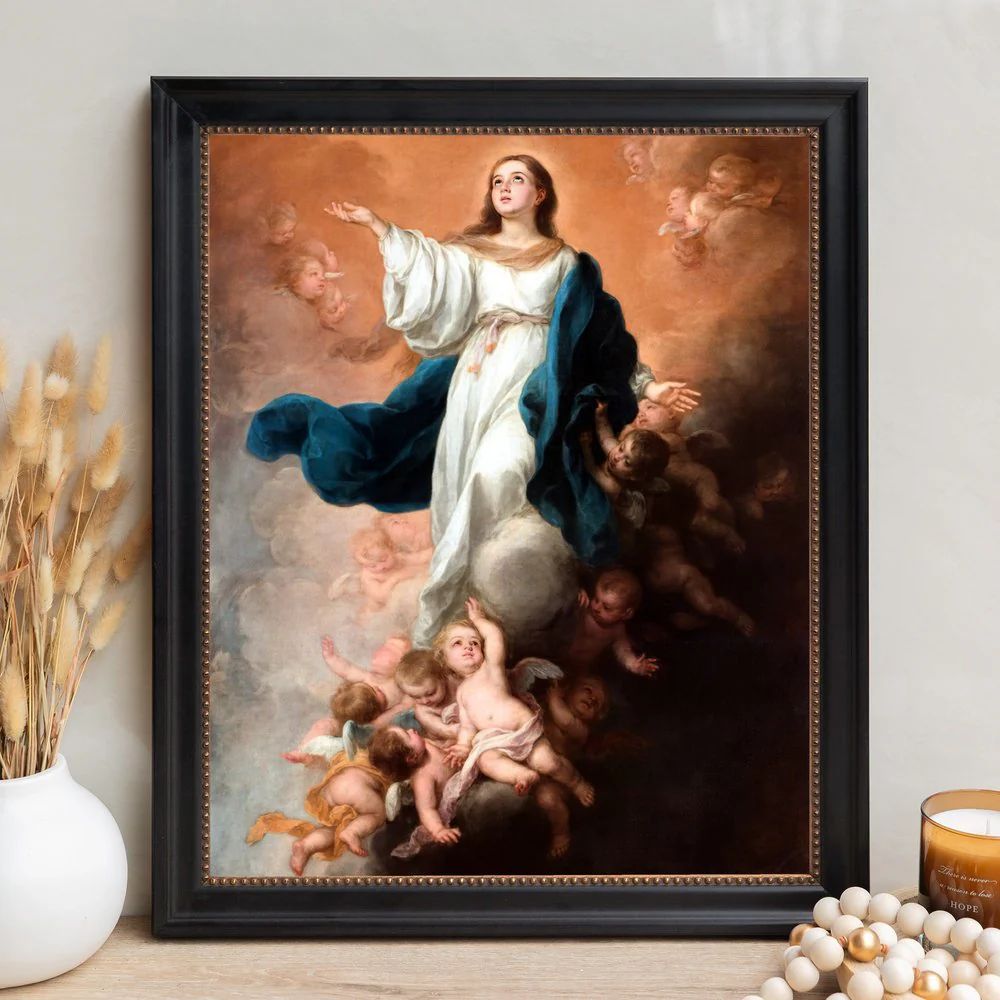 The Assumption of the Virgin Framed Canvas - Sacred Signature Collection - Image 12
