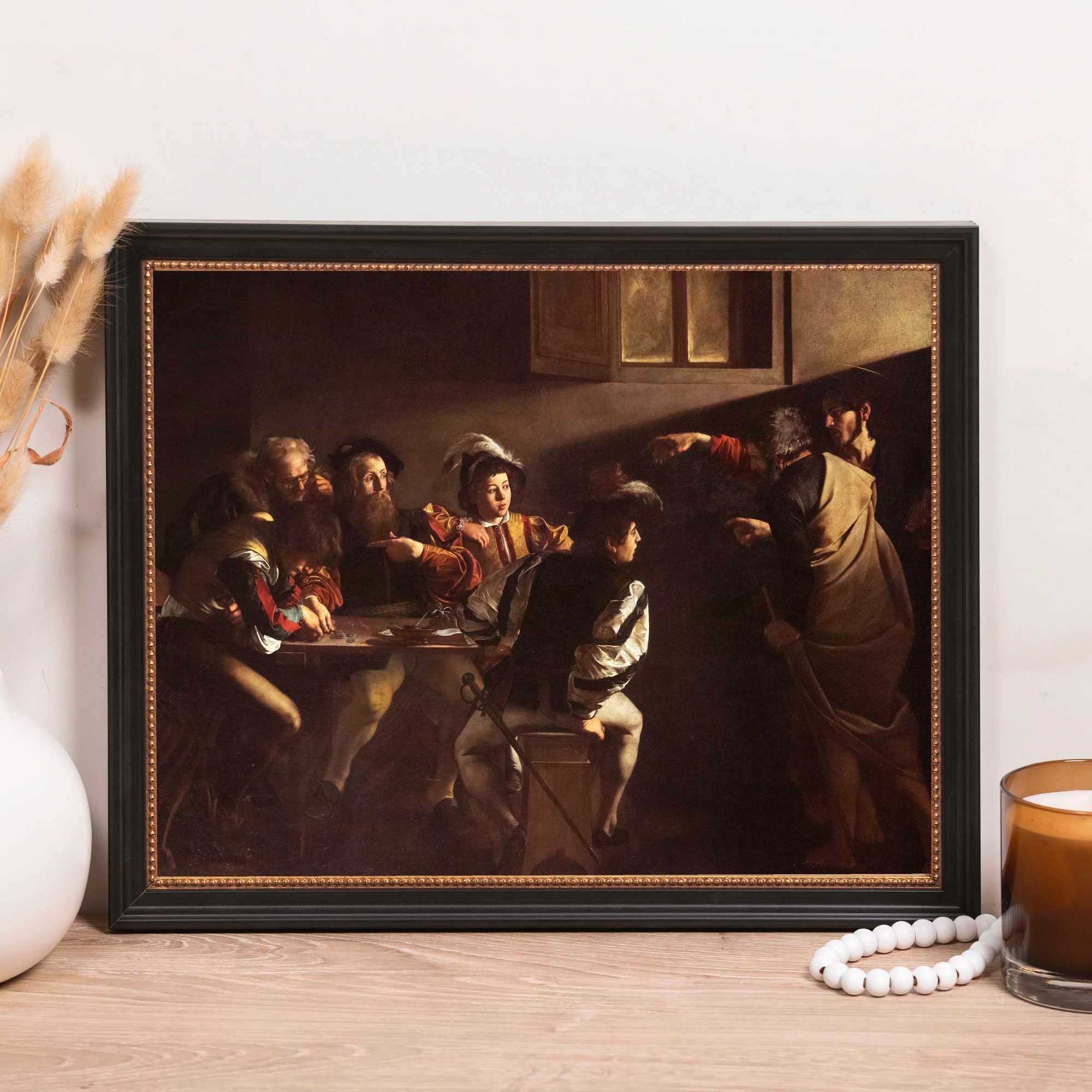 The Calling of St. Matthew Framed Canvas - Sacred Classics Collection