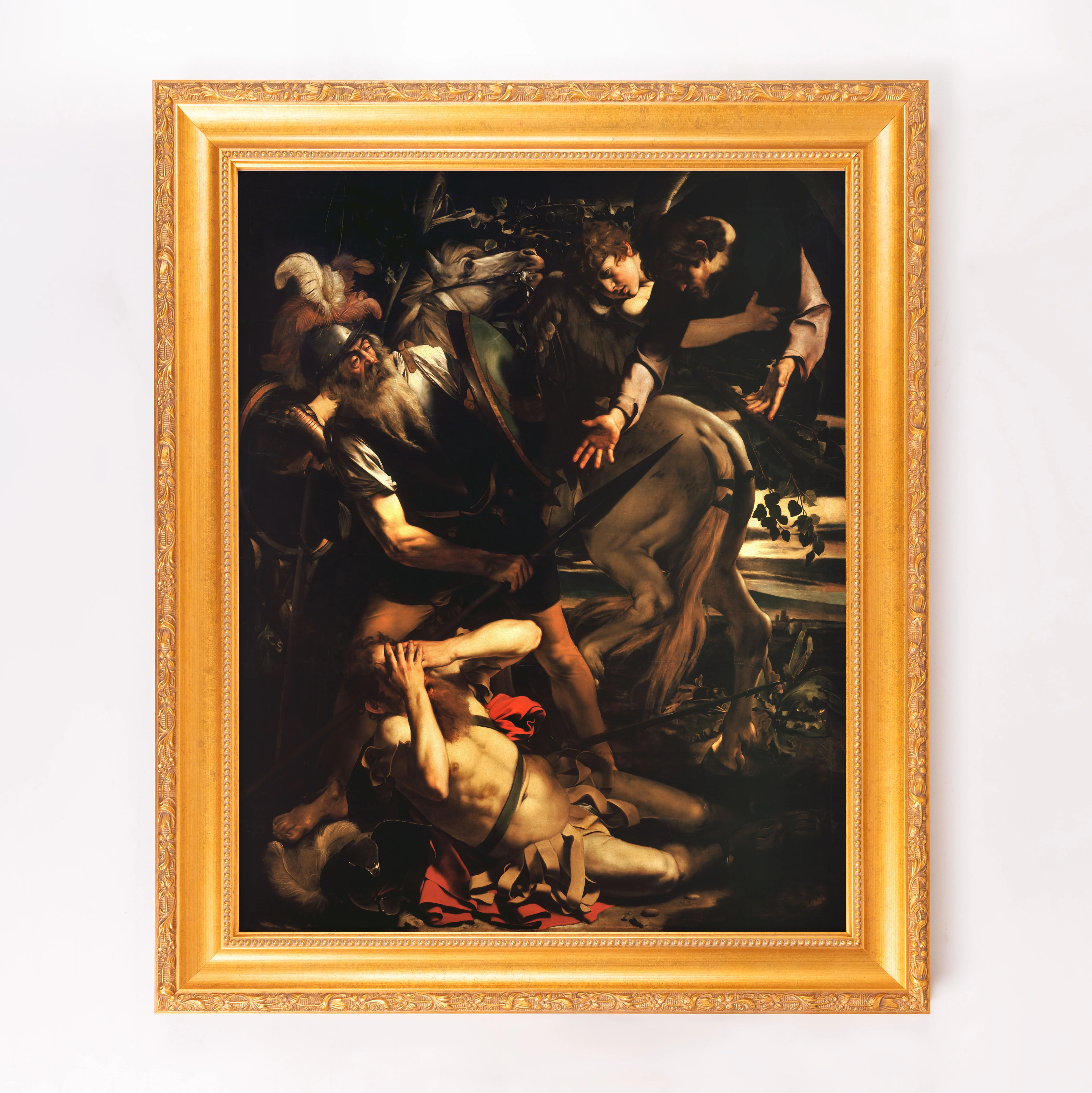 The Conversion of St. Paul Framed Canvas - Sacred Signature Collection - Image 5