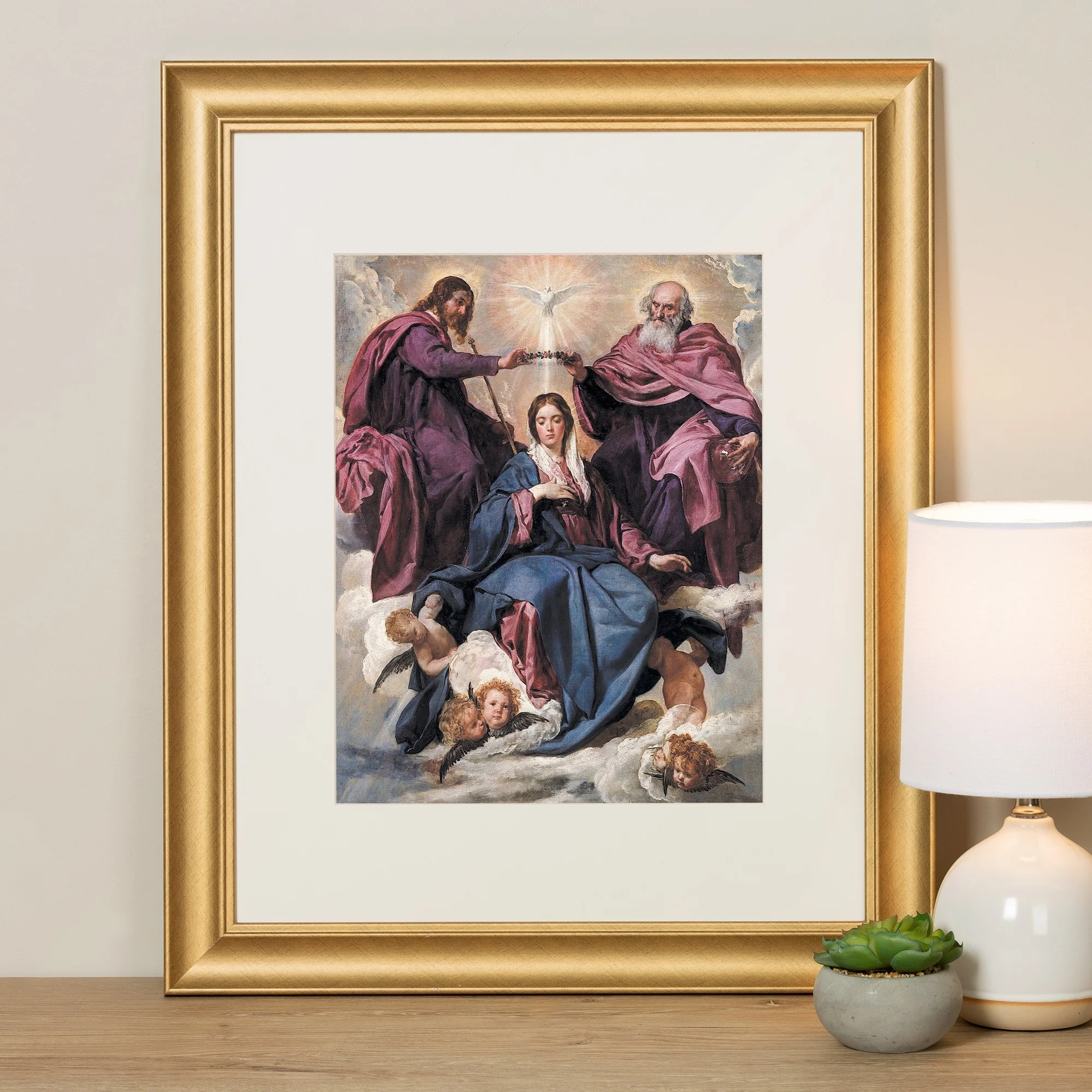 The Coronation of the Virgin Framed Print - Image 3