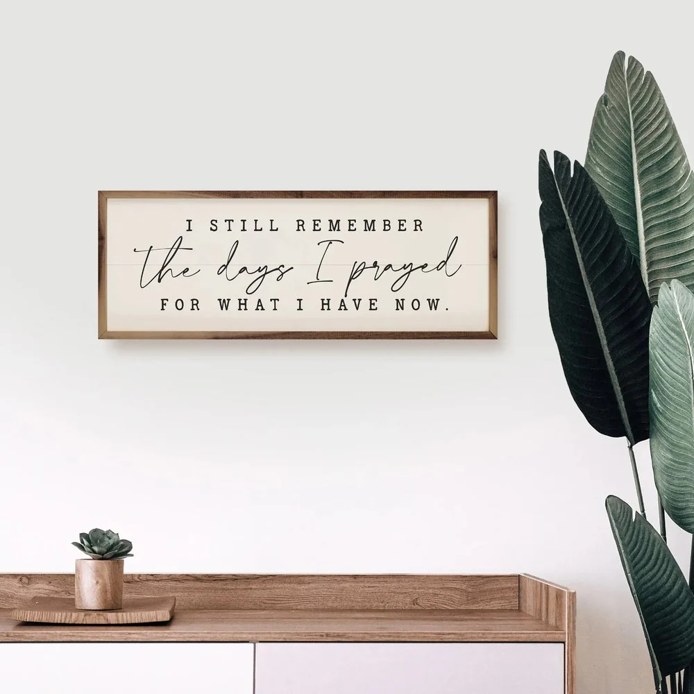The Days I Prayed For Framed Art
