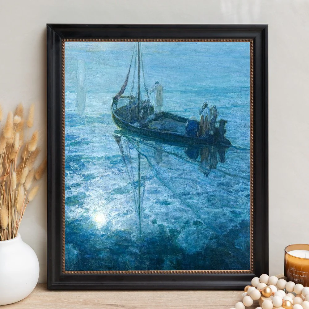 The Disciples See Christ Walking on Water Framed Canvas - Sacred Signature Collection - Image 12