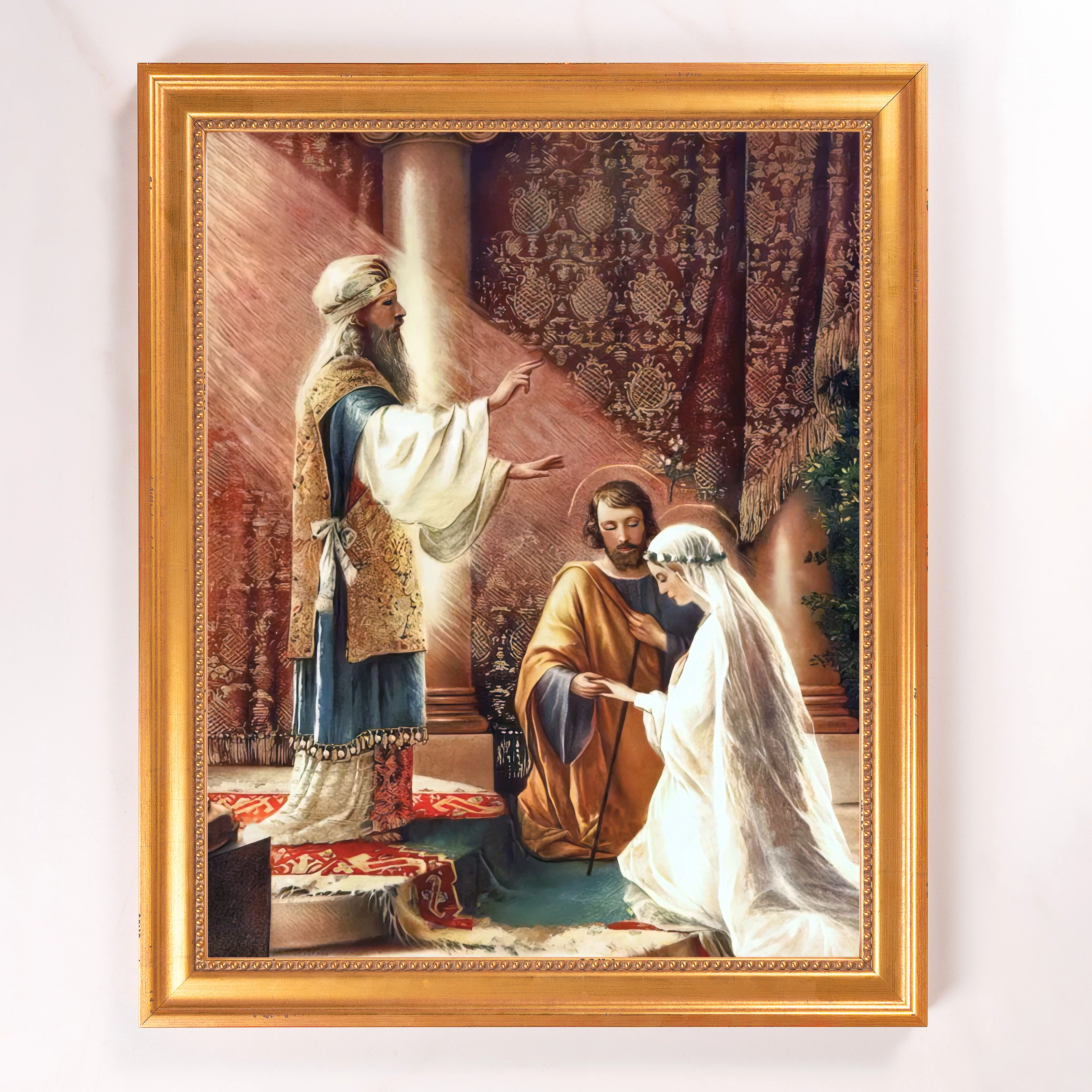 The Marriage of Mary & Joseph Framed Canvas - Sacred Signature Collection