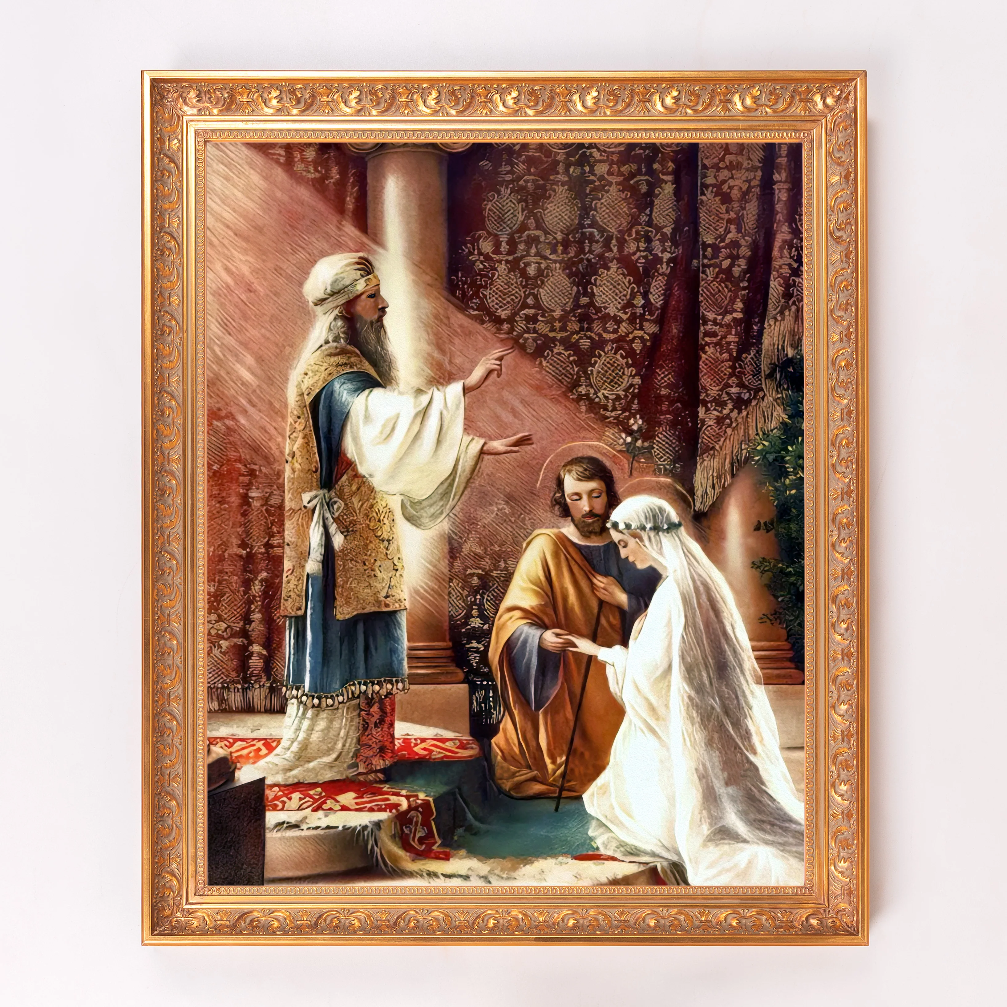 The Marriage of Mary & Joseph Framed Canvas - Sacred Signature Collection - Image 6