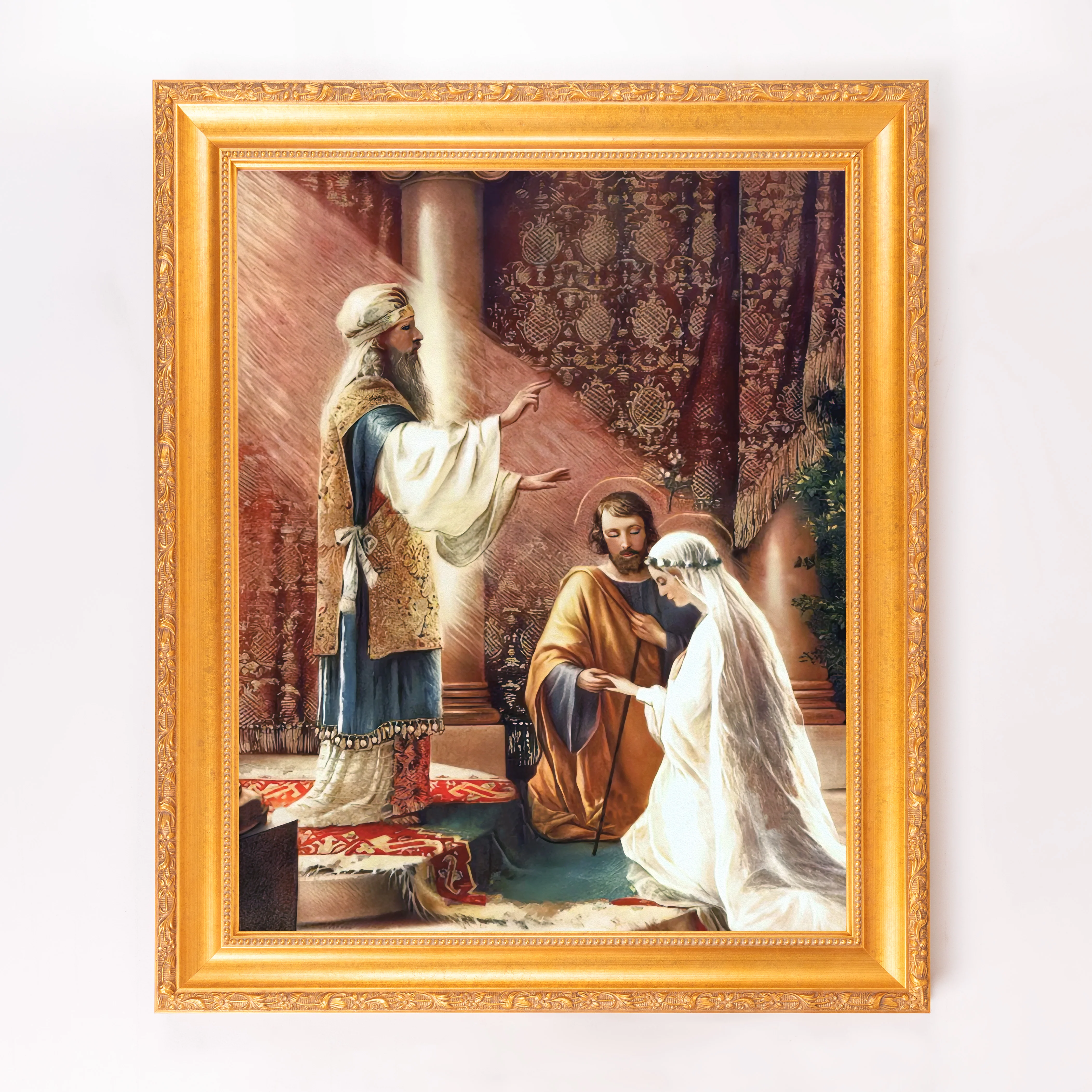 The Marriage of Mary & Joseph Framed Canvas - Sacred Signature Collection - Image 9