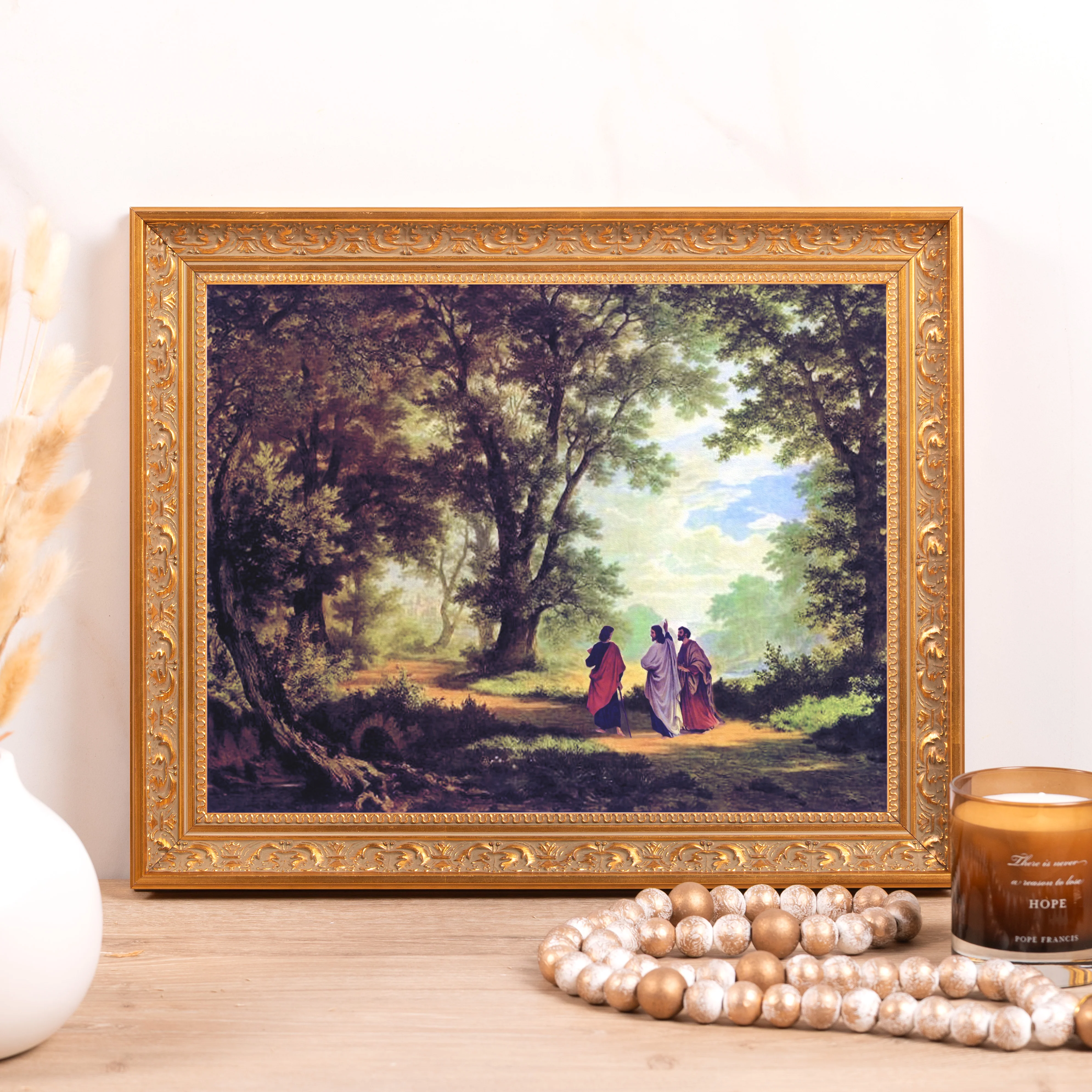 The Road to Emmaus Framed Canvas - Sacred Classics Collection