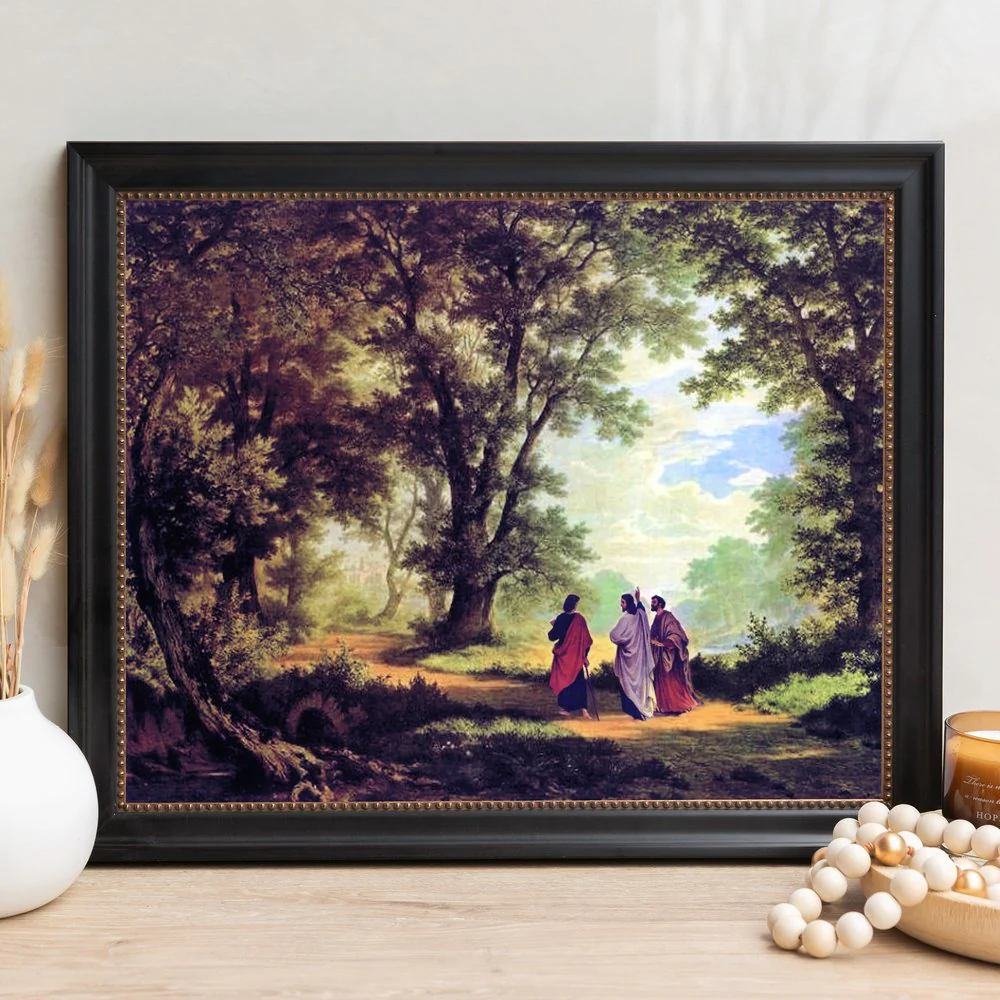 The Road to Emmaus Framed Canvas - Sacred Signature Collection - Image 12