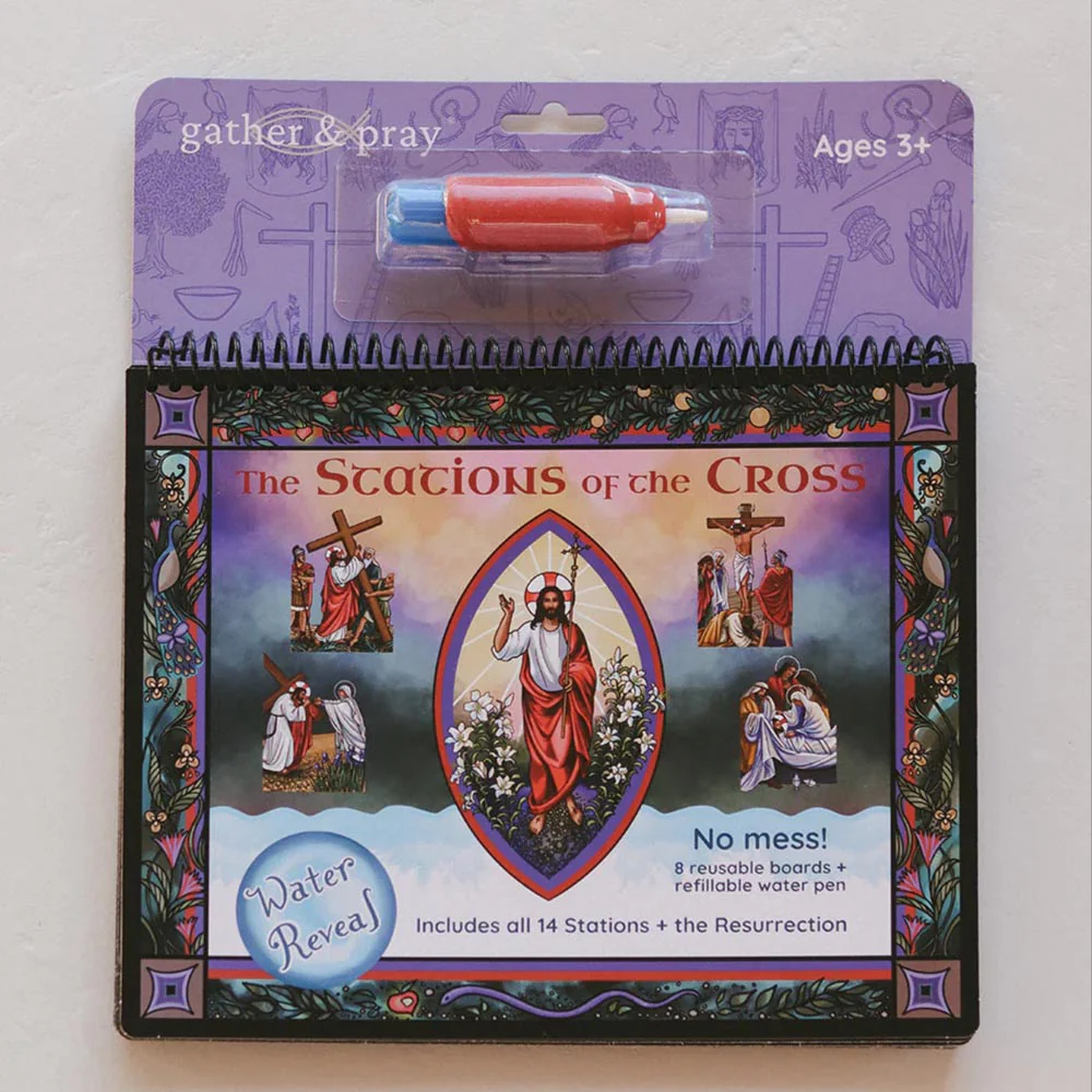 The Stations of the Cross Water Reveal Book