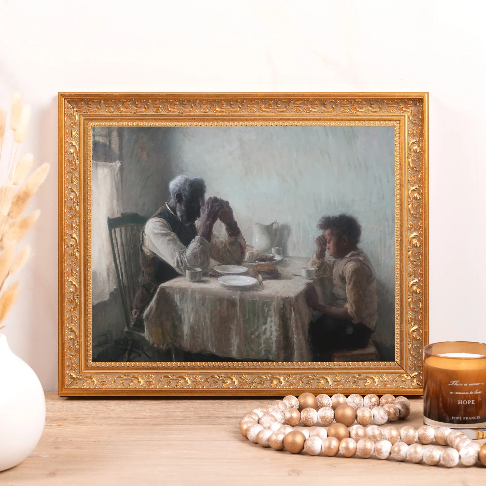The Thankful Poor Framed Canvas - Sacred Classics Collection