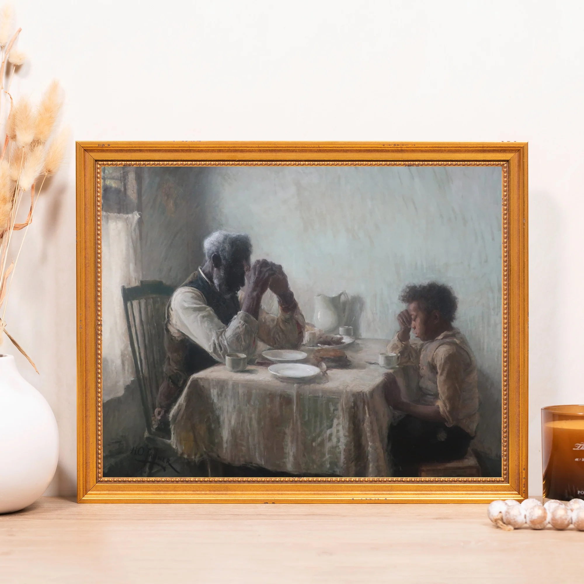 The Thankful Poor Framed Canvas - Sacred Classics Collection - Image 4
