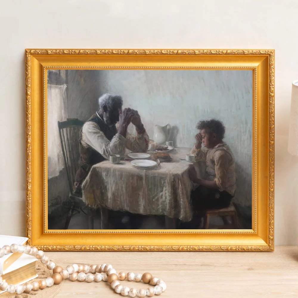 The Thankful Poor Framed Canvas - Sacred Signature Collection - Image 4