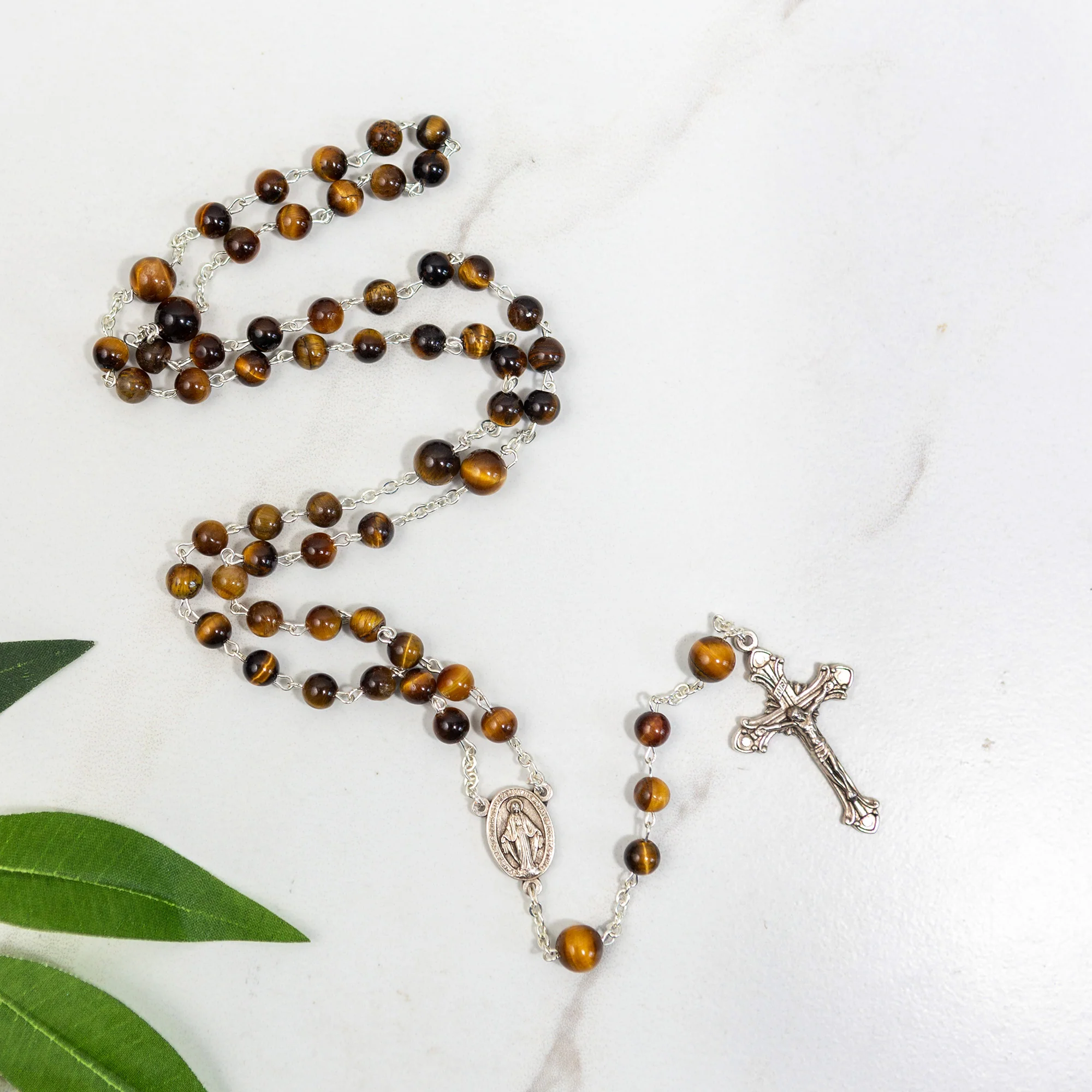Tiger-Eye Rosary