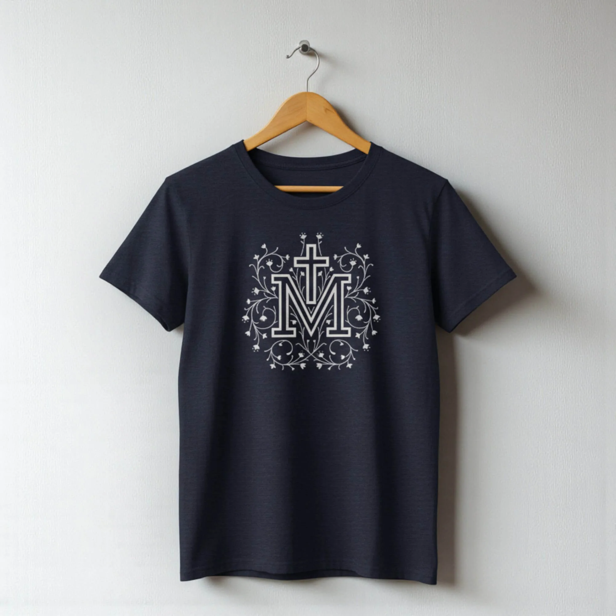 Totus Tuus Marian Cross T-Shirt - Image 2