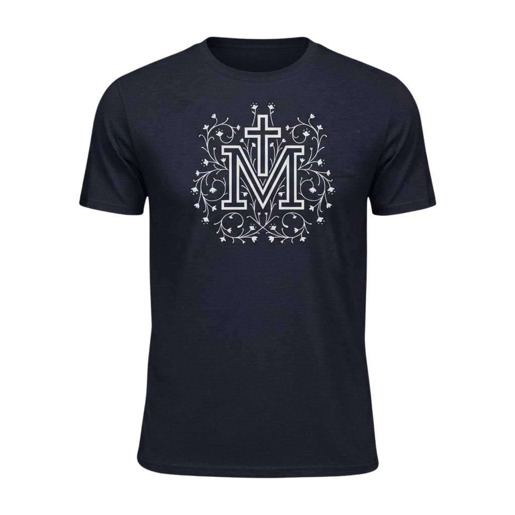 Totus Tuus Marian Cross T-Shirt - Image 3