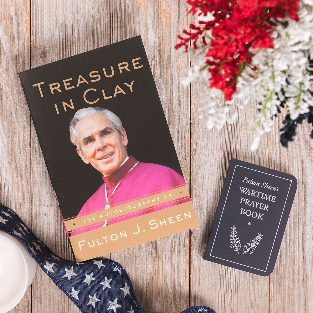 Treasure in Clay: The Autobiography of Fulton J. Sheen & Wartime Prayer Book Set - Image 2
