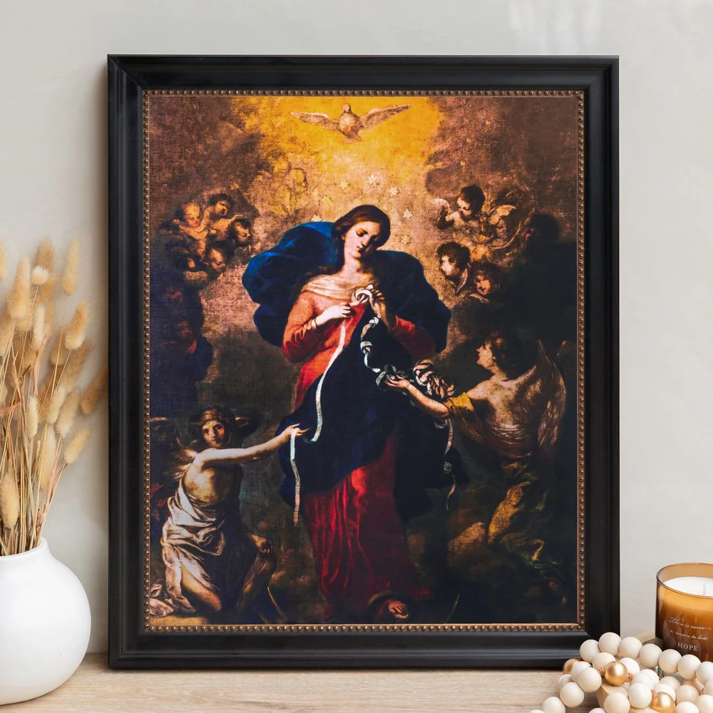 Undoer of Knots Framed Canvas - Sacred Signature Collection - Image 11