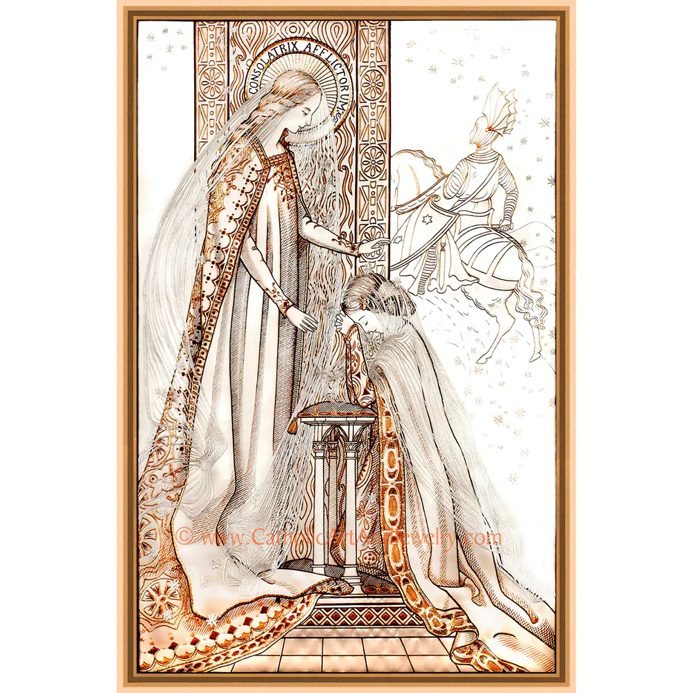 Unframed Litany of Loreto Embroidery Prints - Multiple Sets - Image 2