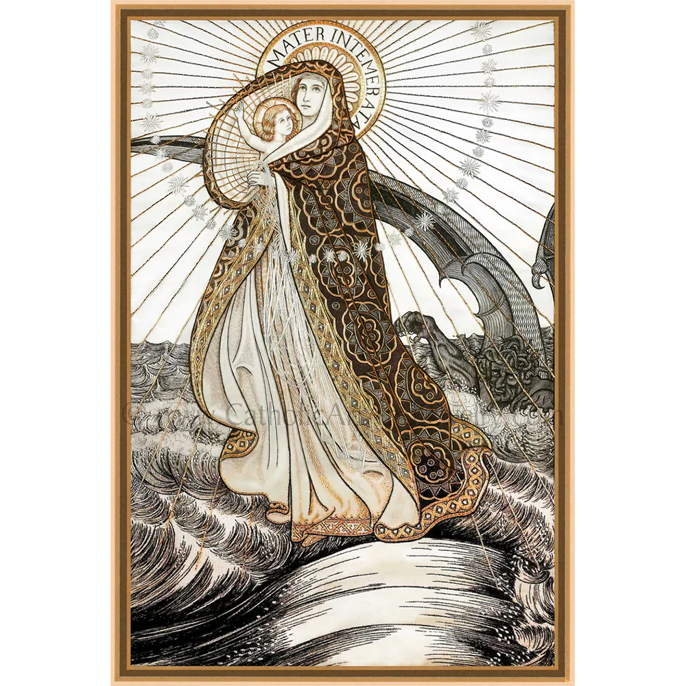 Unframed Litany of Loreto Embroidery Prints - Multiple Sets - Image 7