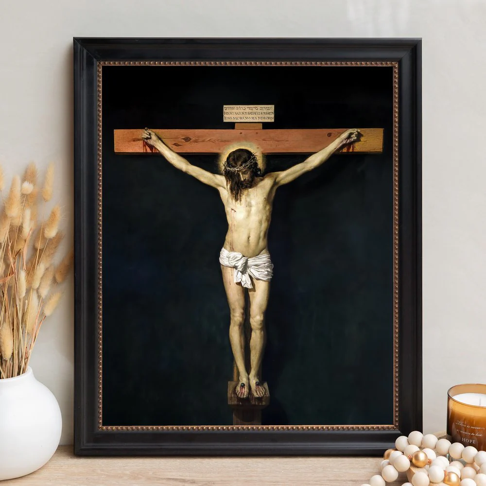 Velasquez Christ Crucified Framed Canvas - Sacred Signature Collection - Image 12